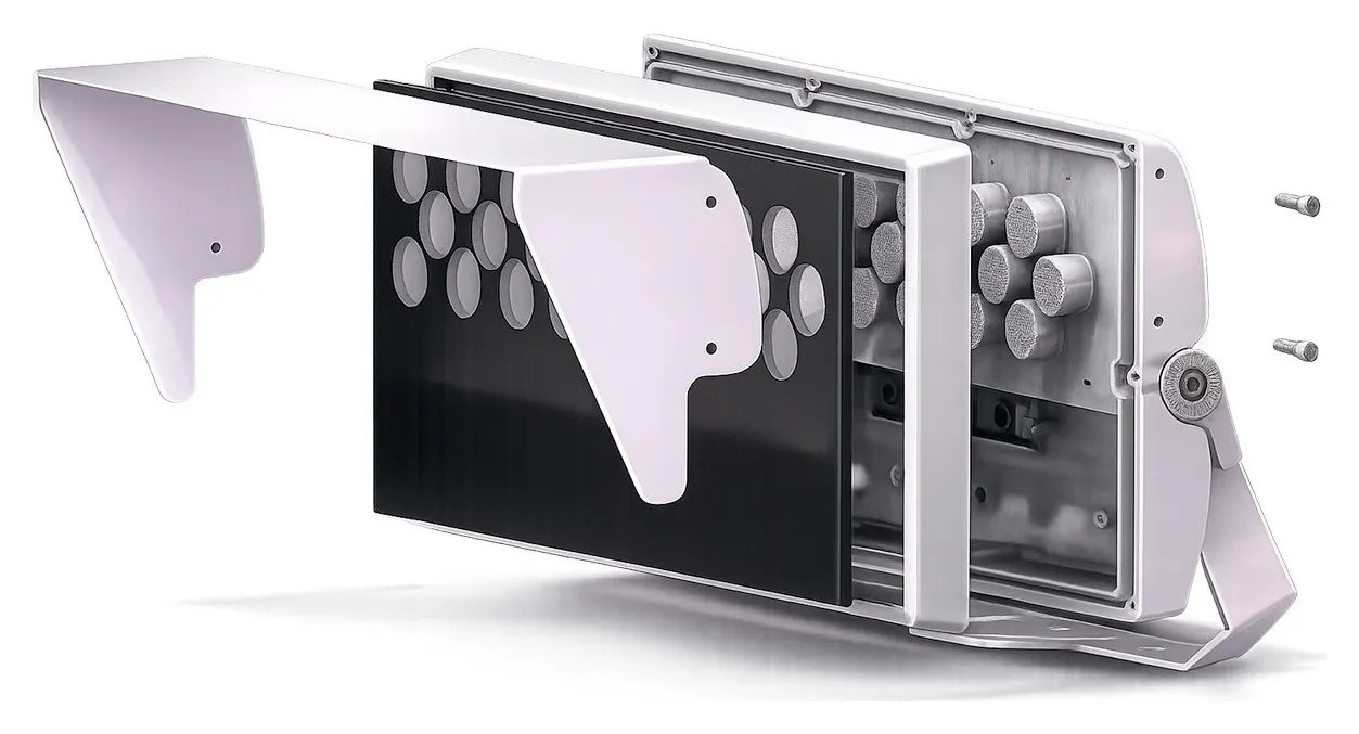 Spot rectangular, vista en despiece