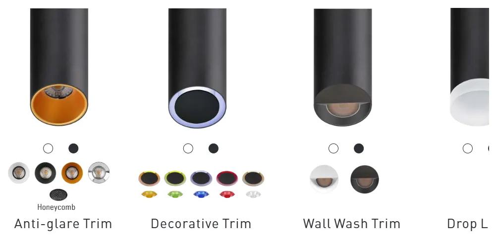 Trims and lenses