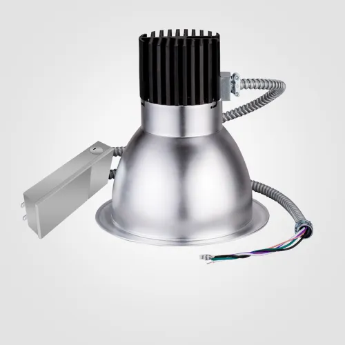 Regressed downlight engine and reflector