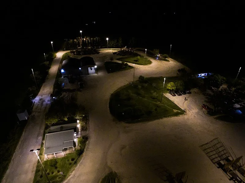 Fraylog logistics terminal, Uruguay: roadway and parking lot lighting