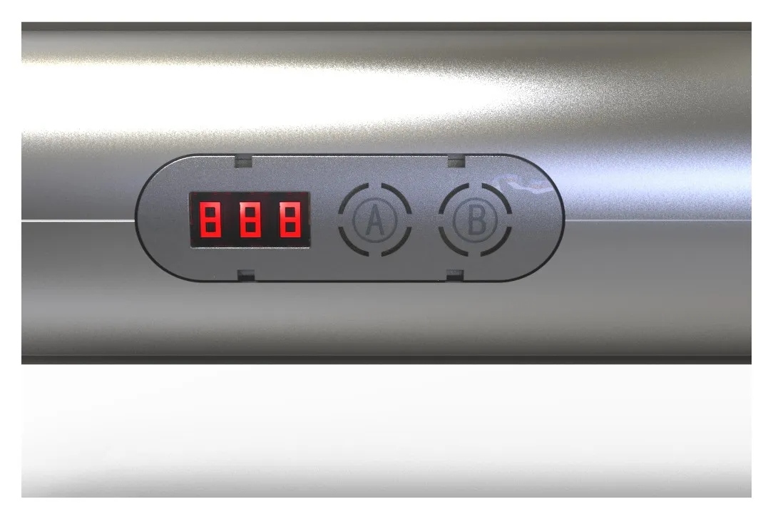 Round tube, control panel