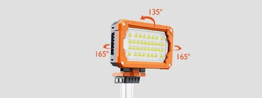 PSL-100 head: 135° and two 165° adjustments