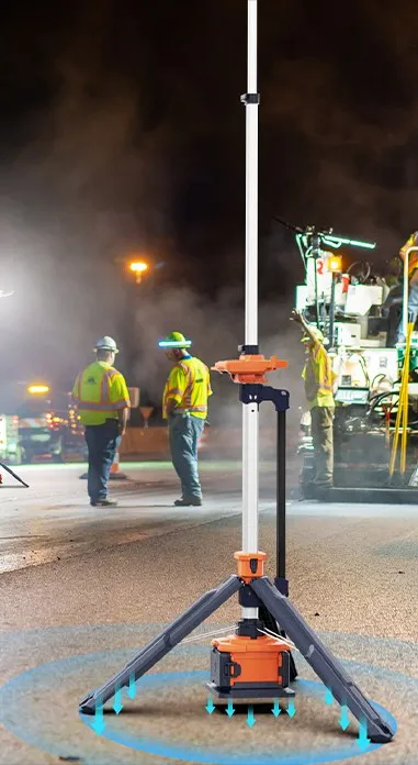 PSL-P300 on night road paving