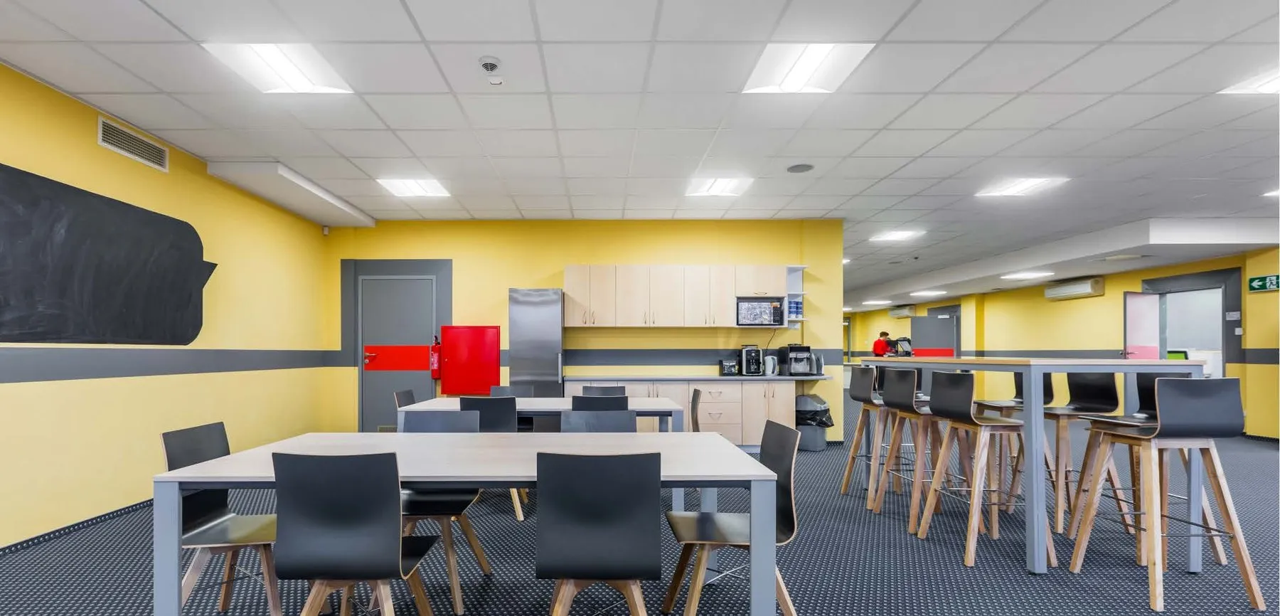 Application example: troffers in a staff room
